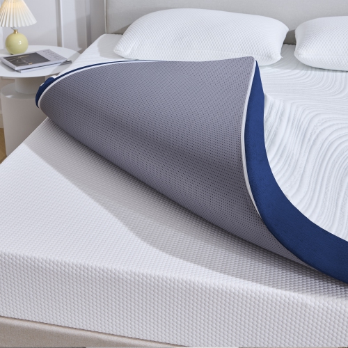 Twolike 3 Inches Medium Feeling Memory Foam Mattress Topper Infused With Gel For Comfort Sleep - Twin