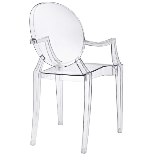 Modway Casper Dining Armchair in Clear