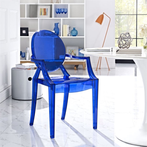 Modway Casper Dining Armchair in Blue