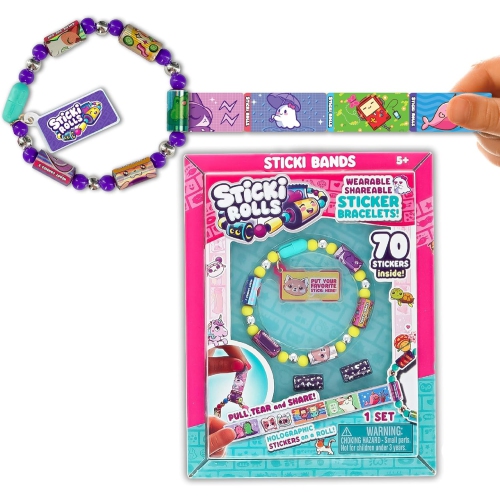 STICKI ROLLS  - Wearable Shareable Sticker Jewelry - Sticki Band Single Pack