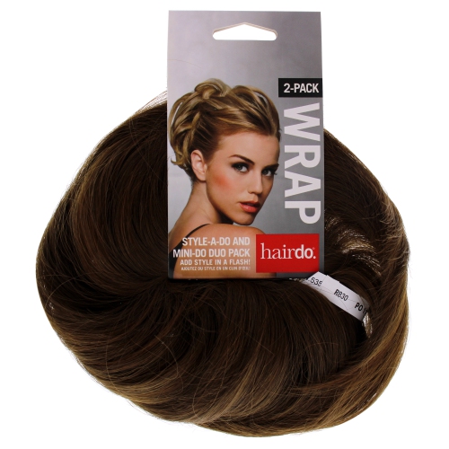 Ensemble duo style-a-do et mini-do - R830 brun gingembre par hairdo pour femmes - 2 unités de cheveux