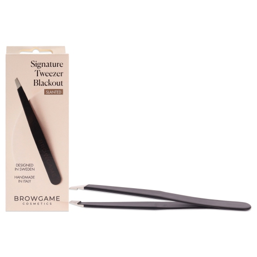 Signature Tweezer Blackout - Slanted by Browgame for Unisex - 1 Pc Tweezer