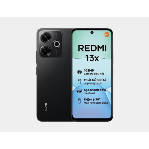 Xiaomi Redmi 13X 4G 256GB ROM 8GB RAM Dual SIM GSM Unlocked - Black