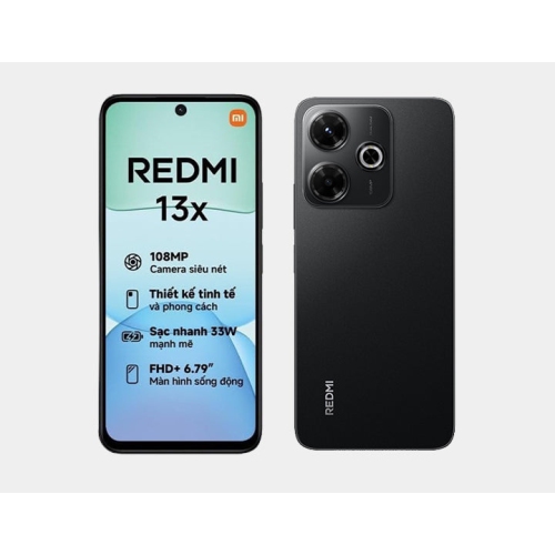 Xiaomi Redmi 13X 4G 256GB ROM 8GB RAM Dual SIM GSM Unlocked - Black