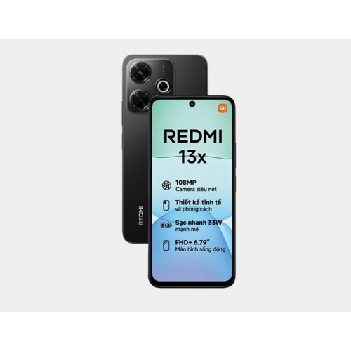 Xiaomi Redmi 13X 4G 256GB ROM 8GB RAM Dual SIM GSM Unlocked - Black
