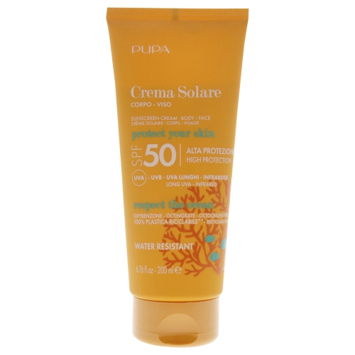 PUPA MILANO  Sunscreen Cream Spf 50 By for Unisex - 6.76 OZ Sunscreen