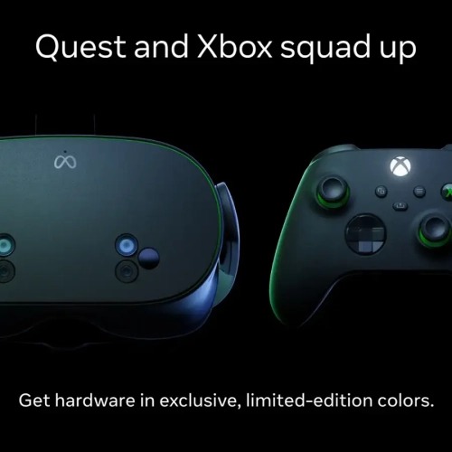 Meta - Quest 3S Xbox Edition 128GB - Limited-Edition Hardware & 3 Months of Xbox Game Pass Ultimate Included - Carbon Black
