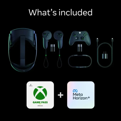 Meta - Quest 3S Xbox Edition 128GB - Limited-Edition Hardware & 3 Months of Xbox Game Pass Ultimate Included - Carbon Black