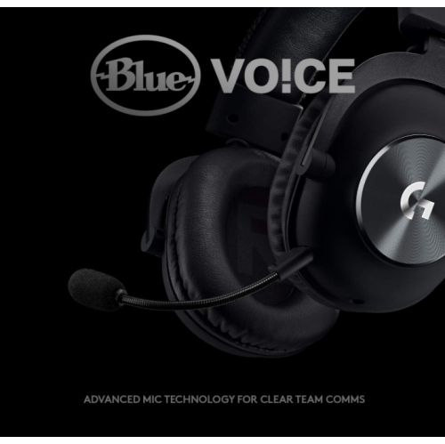 Refurbished - Logitech G PRO X Wired Gaming Headset (2nd Generation) with Blue VO!CE, DTS Headphone 7.1 and 50 mm PRO-G Drivers - Black (‎981-000817)