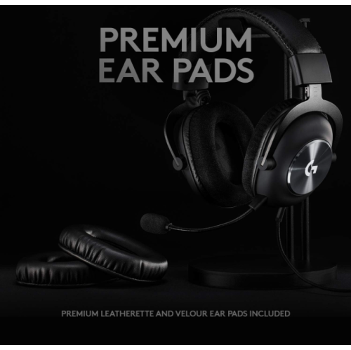 Refurbished - Logitech G PRO X Wired Gaming Headset (2nd Generation) with Blue VO!CE, DTS Headphone 7.1 and 50 mm PRO-G Drivers - Black (‎981-000817)
