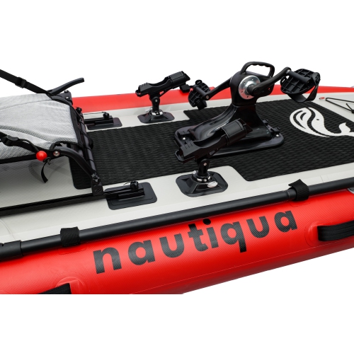 Nautiqua | ARUBA | Deluxe Pédale de Pêche Kayak | 1 Personne | Rouge