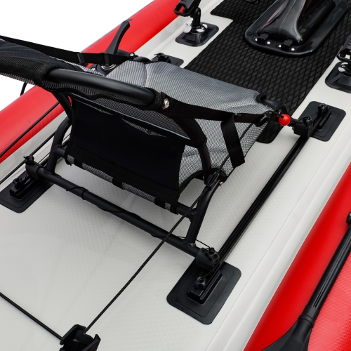 Nautiqua | ARUBA | Deluxe Pédale de Pêche Kayak | 1 Personne | Rouge