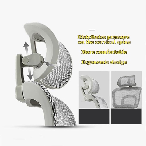 Ergonomic Office Chair, Height Adjustable Desk Chair and Gaming Chair with Lift Function, Lumbar Support for Home, Office