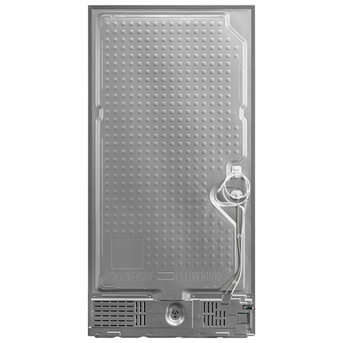 Réfrigérateur à deux portes de 22,6 pi³ 33 po avec distributeur de glaçons de Midea - Inox