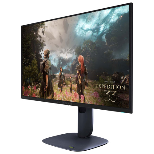 Moniteur de jeu DELO QD-OLED 240 Hz 0,03 ms gris à gris de 27 po d'Alienware - Noir