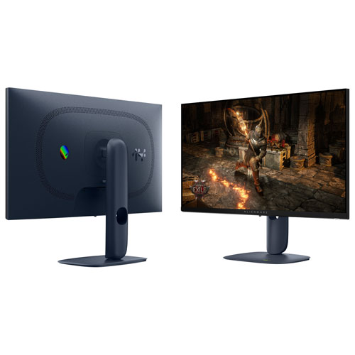 Moniteur de jeu G-Sync FreeSync QD-OLED DELO 280 Hz 0,03 ms gris à gris de 27 po d'Alienware - Noir