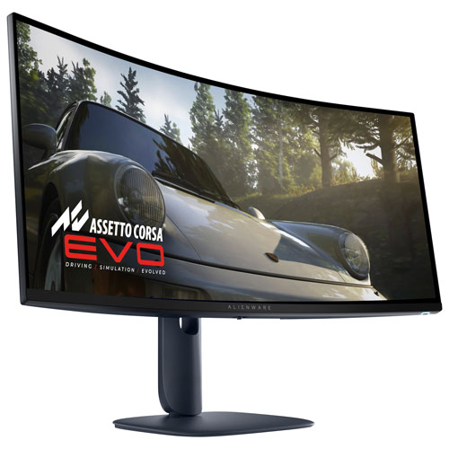 Moniteur de jeu G-Sync FreeSync QD-OLED ACL DELO 240 Hz 0,03 ms gris à gris de 34 po d'Alienware - Noir