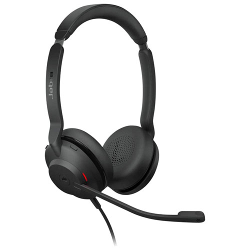Casque d'écoute Evolve2 30 de Jabra avec microphone intégré - Noir