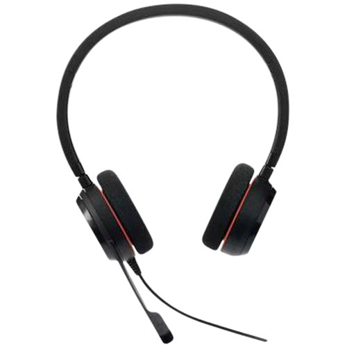 Casque d'écoute Evolve 20 de Jabra avec microphone intégré - Noir
