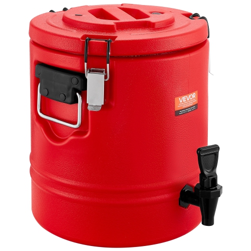 VEVOR 3 Gal/11.4L Insulated Beverage Dispenser, Thermal Hot and Cold Drink Server Dispenser with Spigot, Food-Grade Cooler Jug with 304 Stainless