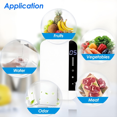 Ozone Generator Machine Portable Multipurpose Digital Ozone Generator with Timer for Water, Vegetable, Fruit, Meat 600mg/h