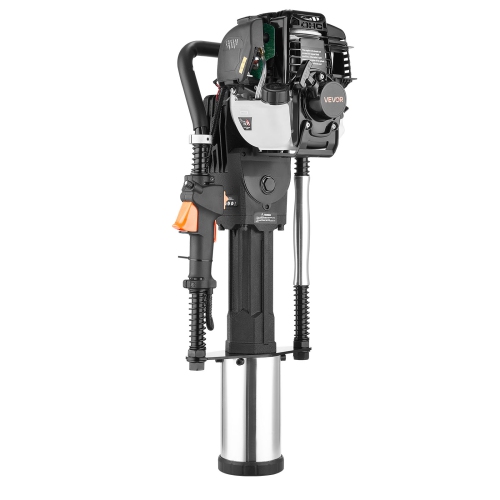 VEVOR 37.7cc Gas Powered T Post Driver, 4-Stroke Engine Efficient Post Pounder with 3 Piling Sleeves, Vibration-Reducing Handle, Heavy Duty Fence