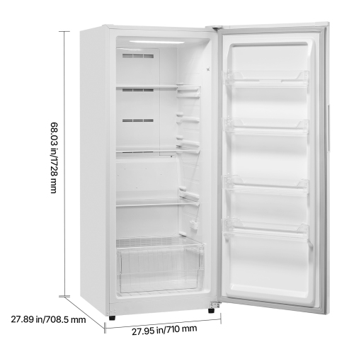 VEVOR 14 Cu.Ft Convertible Freezer/Refrigerator, Frost Free Upright Freezer with Temp Control Panel, Door Open too Long Alarm, Adjustable Shelves and