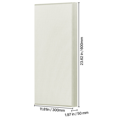 Panneaux acoustiques VEVOR 4 PCS, 2&nbsp;po d'épaisseur, 23,6x11.8 en fibre de verre, panneaux muraux insonorisants auto-adhésifs, pour les studios,