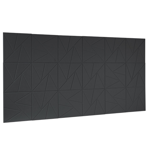VEVOR 18 Pack Acoustic Panels with Self Adhesive, 11.8x11.8x0.4 in Sound Proof Foam Panels, Polyester Fiber Soundproof Panels High Density, for