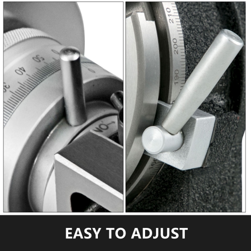 VEVOR 8 Inch/200 MM Rotary Table, Horizontal Vertical Rotary Table, 3-Slot Rotary Table for Milling Machine, MT-3 Rotary Table for Milling, 360