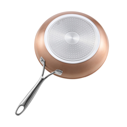 VEVOR 3-Piece Frying Pan Skillet(8/10/12in), Aluminum Fry Pans, Nonsitck Ceramic Heavy-Duty Skillets with Heat-Resistant Handle, Cookware, for Oven,