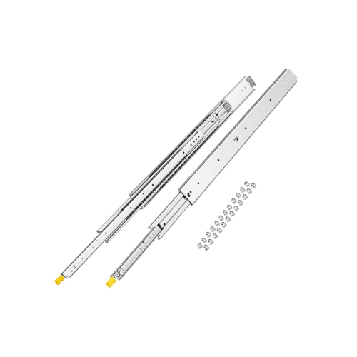 VEVOR 1 Pair Full Extension Drawer Slides 18 20 22 28 30 32 36 38 40 44 48 52 56 60 in, 500lbs Capacity Locking Drawer Slides, Ball Bearing with Lock