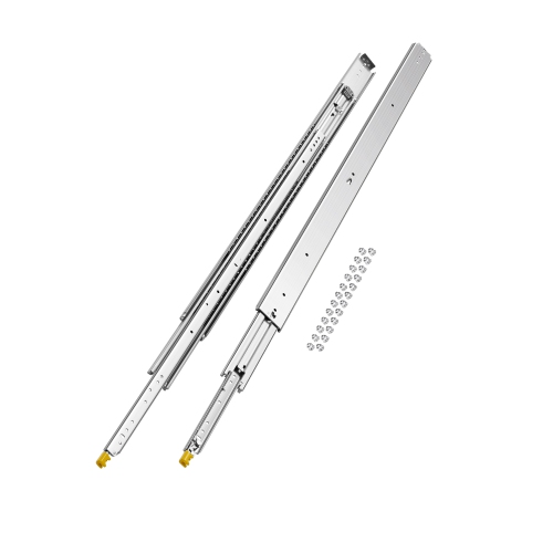 VEVOR  1 Pair Full Extension Drawer Slides 18 20 22 28 30 32 36 38 40 44 48 52 56 60 In, 500Lbs Capacity Locking Drawer Slides, Ball Bearing w Lock