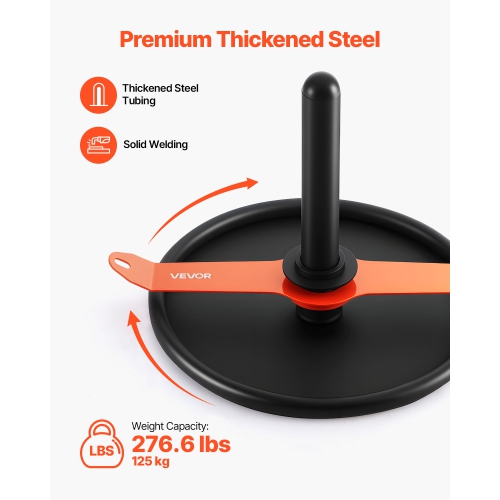 VEVOR Weight Sled, Steel Power Sled, Fitness Strength Training Sleds for Athletic Exercise Speed Improvement, with Harness, Compatible with 2 in