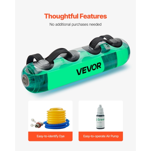 VEVOR 50 lbs Water Weights Aqua Bag, Large Aqua Bags for Workout, Adjustable Portable Stability Fitness & Full Body Exercise Equipment, for Strength