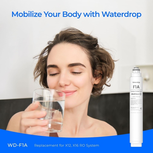 Filtre à pH+ alcalin WD-1&nbsp;A d'Waterdrop, durée de vie de 12 mois