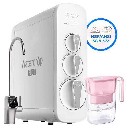 Système d'osmose inverse G3P600 d'Waterdrop Pichet à filtre à eau WD-PT-05P supplémentaire