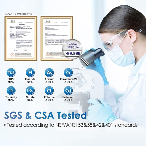 Système d'osmose inverse G3P600 d'Waterdrop Pichet à filtre à eau WD-PT-05P supplémentaire