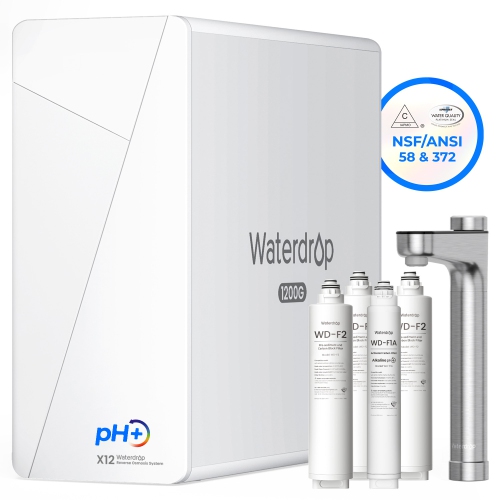 Waterdrop X12 Reverse Osmosis System Multi-method Reverse Osmosis Filtration System