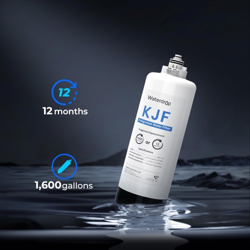Filtre WD-KJF Waterdrop, remplacement pour le distributeur d'eau chaude instantané à osmose inverse WD-KJ600, durée de vie de 12 mois