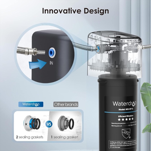 Système de filtration d'eau pour dessous d'évier Waterdrop 15, RF15 supplémentaire