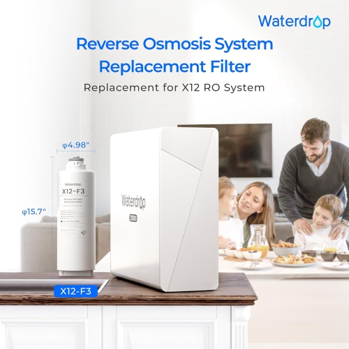 Filtre de rechange WD-F2 supplémentaire pour système d'osmose inverse Waterdrop X12