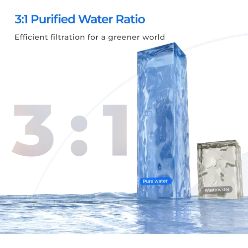 Waterdrop – Système d'osmose inverse X12-Alkaline pH+, certifié NSF/ANSI 42&58&372, sous l'évier, sans BPA