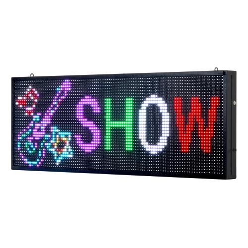 VEVOR P10 Programmable LED Sign,Full Color Flexible Digital Scrolling Panel, DIY Custom Text Pattern GIF Display Board, Bluetooth APP Control Message