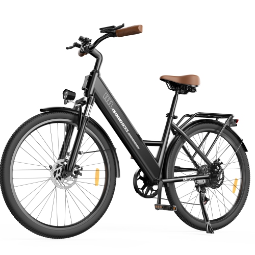 isinwheel Ucity Adults Cruiser Electric Bike - Black