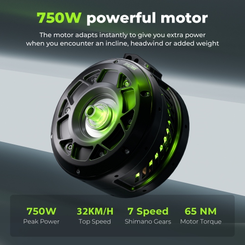 isinwheel Ucity Adults Cruiser Electric Bike - White