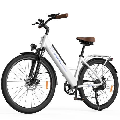 isinwheel Ucity Adults Cruiser Electric Bike - White