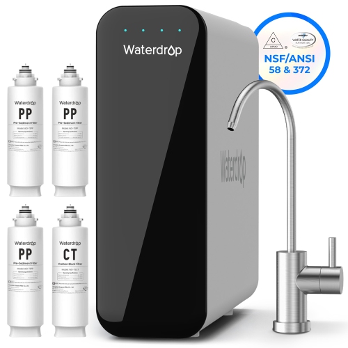 Le système de filtration d'eau pour dessous d'évier TSU-W comprend 3PP supplémentaires et des filtres CT