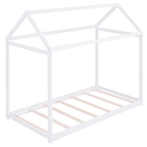 Homy Casa Twin Size Wooden House Patform Bed