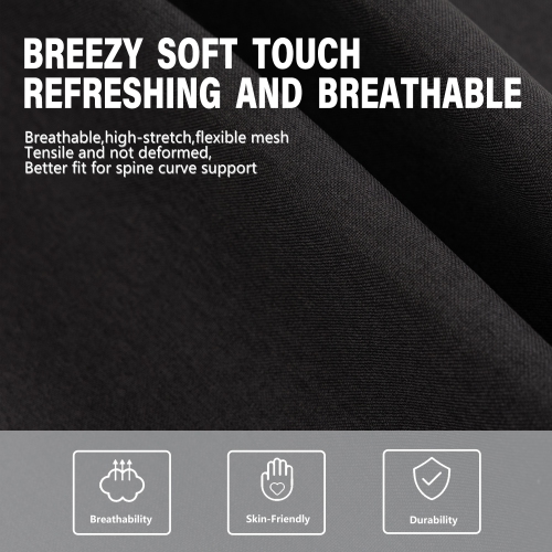 Dowinx High Back Gaming Chair for Adults Big and Tall, Office Chair Fabric with Pocket Spring Cushion, Ergonomic Computer Chair with Massage Lumbar